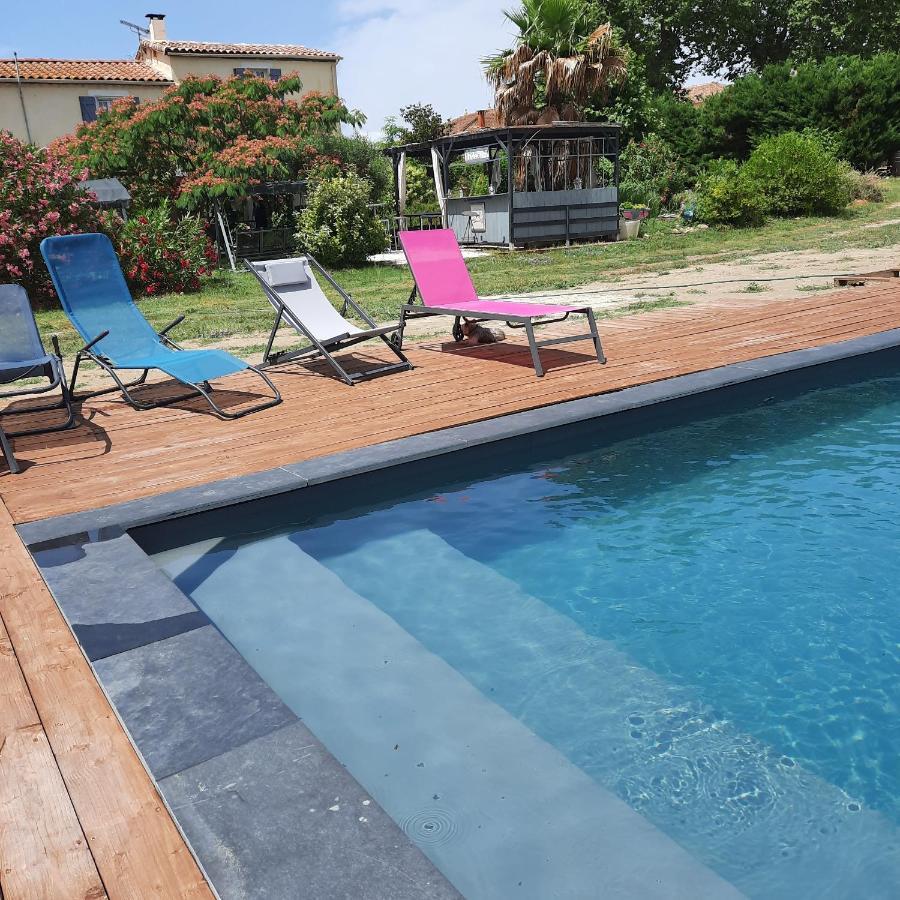 Aux Roses De L'Etang Hotel Capestang Buitenkant foto